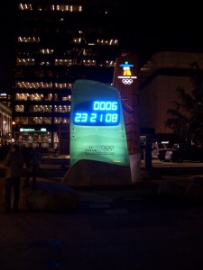 Robson Square, Olympic Clock