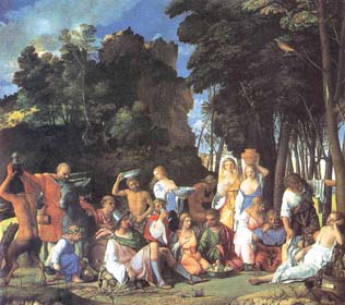 Festino degli dei, 1514, cm.170x188, Washington, National Gallery of Art