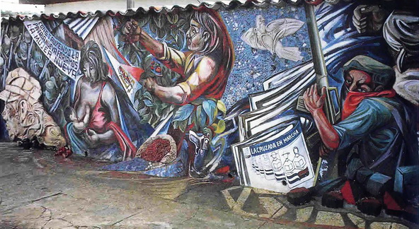 1983-1a  La sculto-pittura nella Casa Nazionale della Associazione Donne Nicaraguensi (AMNLAE), Managua, Nicaragua