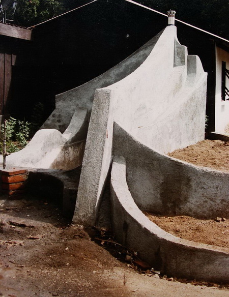 1985- CDI PEDRO MAYORGA, jardineras en construccion, Managua, Nicaragua