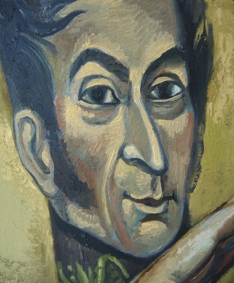 Sergio Michilini, HUGO CHAVEZ FRIAS, detalle retrato de Simon Bolivar