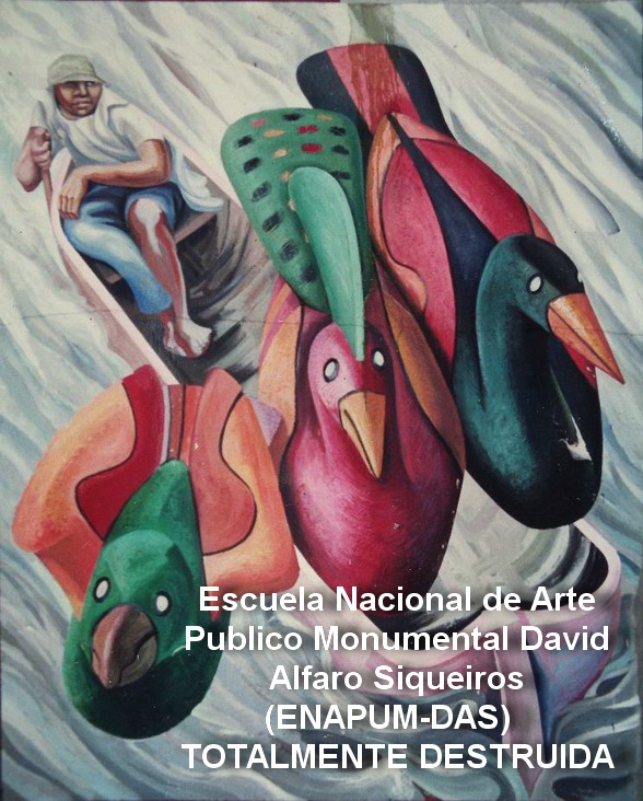 6 - 1986-1  Rio San Juan, pittura murale nella ENAPUM-DAS, Managua