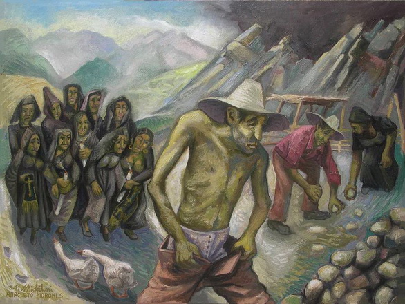 17- Sergio Michilini, ANACLETO MORONES (Juan Rulfo. El llano en llamas),2011, oleo sobre tela, cm.60x80