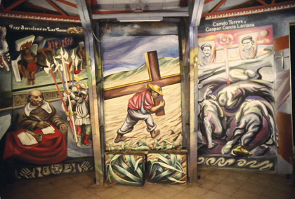21  - 1982-1985-1i    TRITTICO DEL CRISTO CONTADINO,Chiesa del Barrio Riguero, Managua