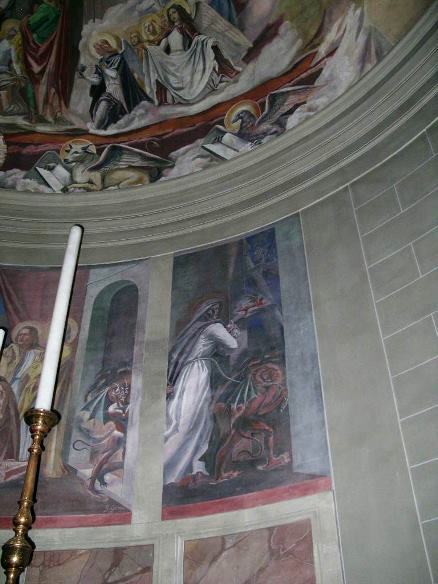 Perignano, Chiesa S.Lucia , abside, particolare 1941-42