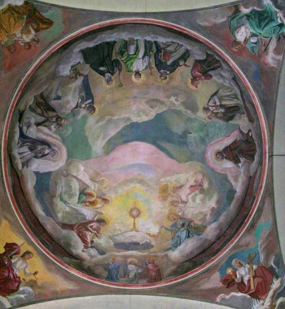 Perignano, Chiesa S.Lucia , cupola, particolare 1941-42