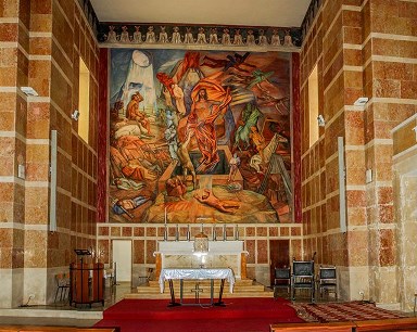 FERRUCCIO FERRAZZI, altar iglesia de Amatrice, Italia, 1953 - 1956