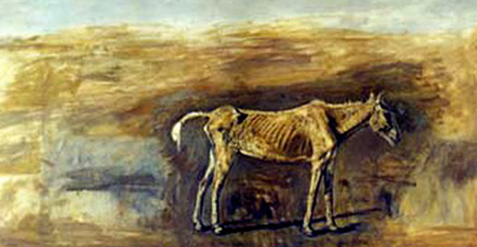 Francisco Goitia, el caballo famélico