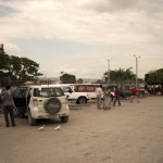 Il piazzale dell'aeroporto di Port-au-Prince