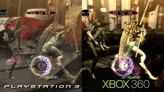 Bayonetta gameplay xbox360 vs ps3